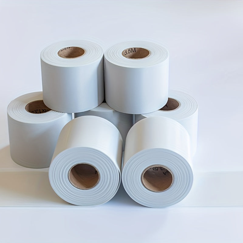 A pack of 10 PVC air conditioning wrapping tapes, each tape measuring 2.36 inches by 590.55 inches and 0.2mm thick. Suitable for heating and cooling parts, providing insulation, protection, and enhancing aesthetics without the need for power.