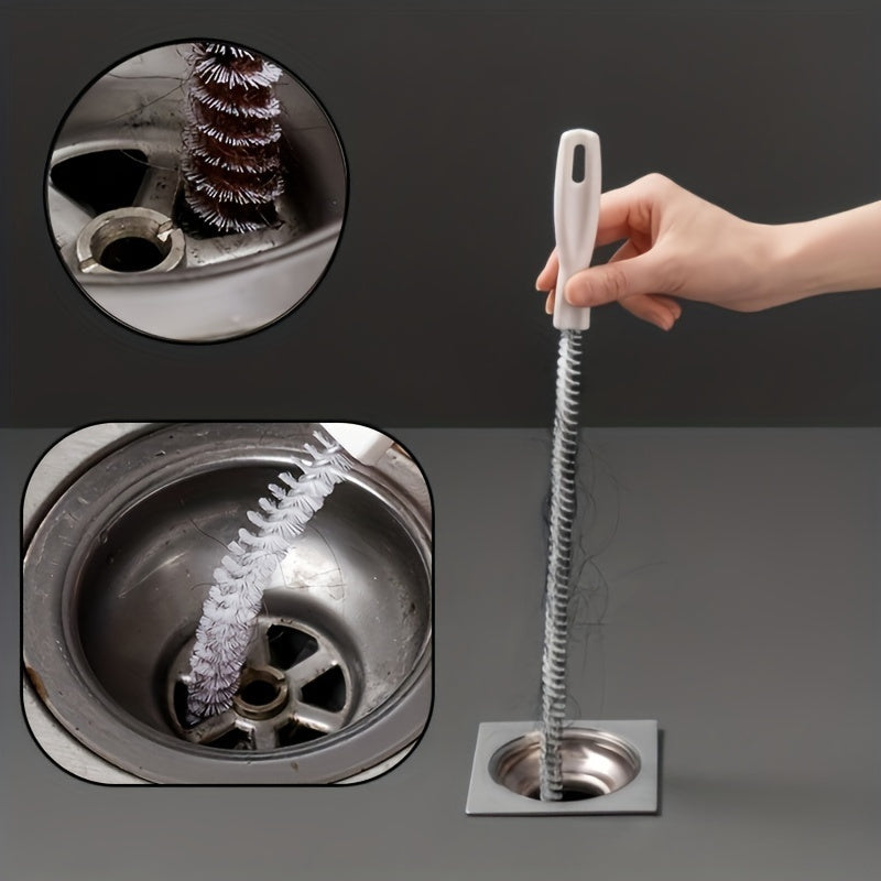 Introducing the versatile Drainage Cleaning Brush - a Hair Catcher and Manual Clog Remover for Sewage Pipes. Perfect for Bathroom and Kitchen Sink Drainage, this Household Plumbing Tool is convenient for Home Maintenance. Get yours today!