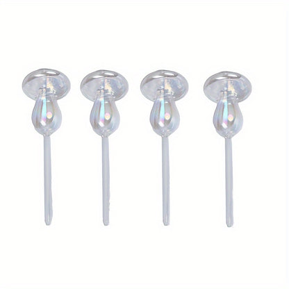 4-Pack Mushroom Watering Can with Glass Automatic Drip Irrigation for Gardens.