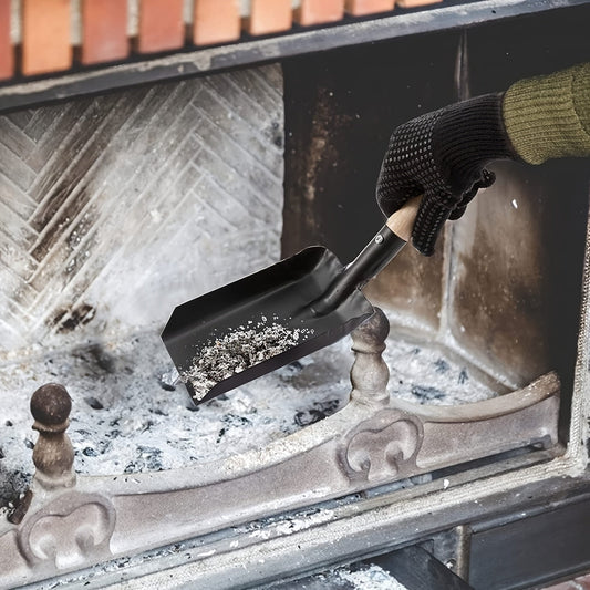 Fireplace Cleaning Tool Kit includes a handheld ash shovel and durable stove brush set for efficient dust removal. Perfect for BBQ and fire pit maintenance.