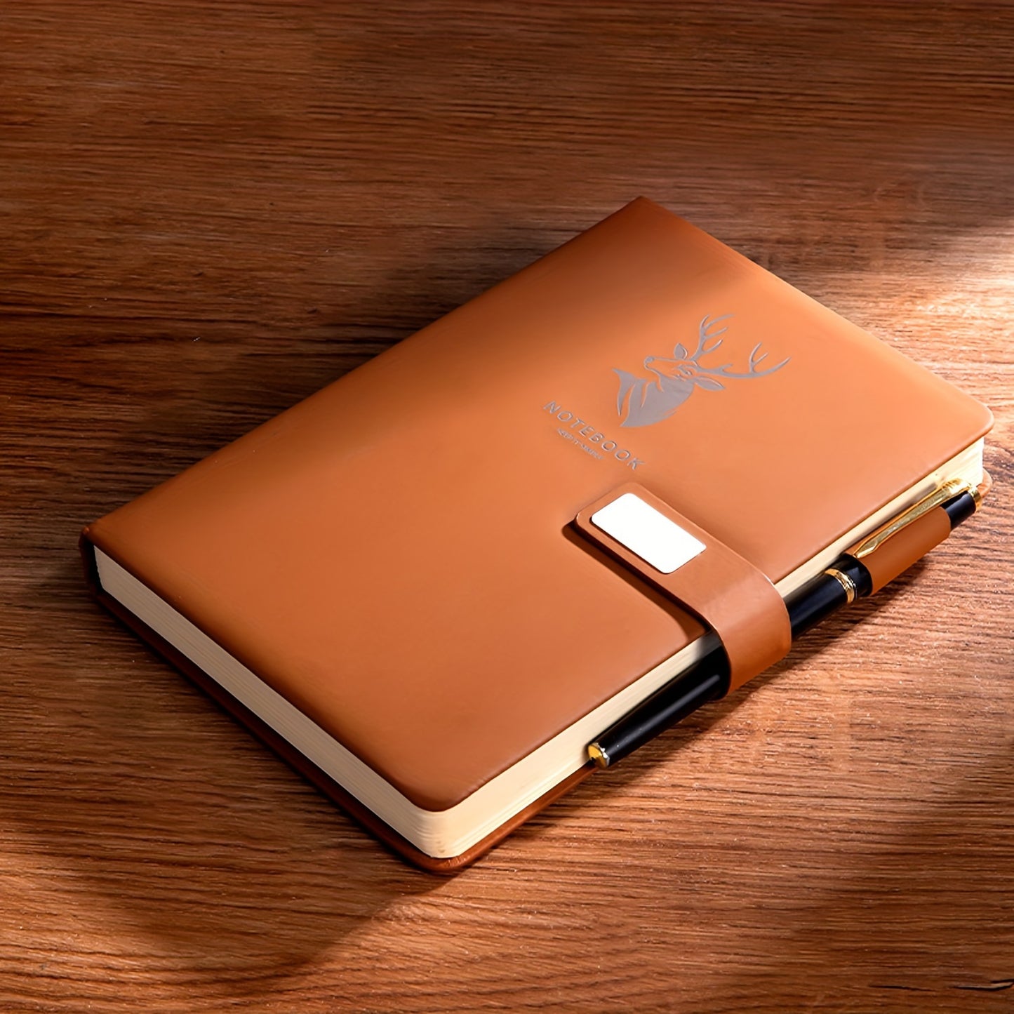 A5 journal with magnetic closure, 160 pages. Ideal for students and office use. Great for senior student diaries and office records. Made of premium faux leather.