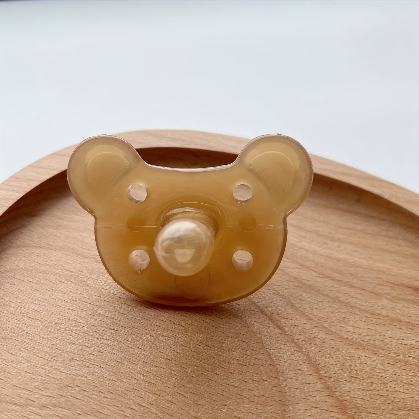 Bear Design Silicone Baby Pacifiers - Soft and Soothing BPA-Free Teether for Oral Development, Suitable for Newborns to 3 Years Old. Gentle on Gums, Food-Grade Material for Safe Teething.