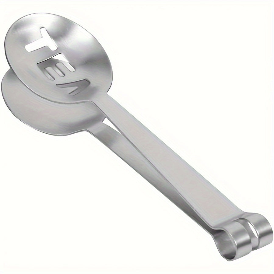 Get yourself a 1pc Stainless Steel Tea Bag Squeezer - a versatile tool that functions as a Tea Bag Clip, Strainer, and Scoop. Perfect for handling loose leaf tea, ice cubes, and sugar. Makes for an excellent gift for occasions like Christmas, Halloween