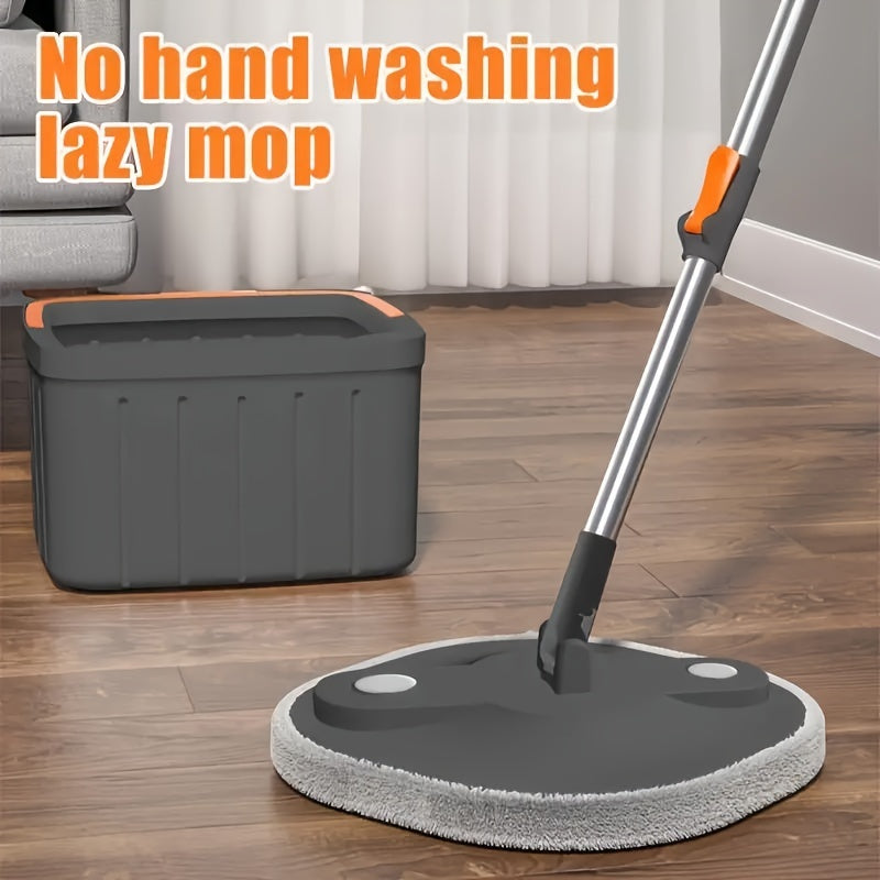 This all-in-one set includes a sewage separation free-hand mop and bucket set, a household rotating mop, a lazy mop, and a dust mop that is perfect for dry and wet dual-use. Ideal for cleaning all areas of your home, including the kitchen, living room