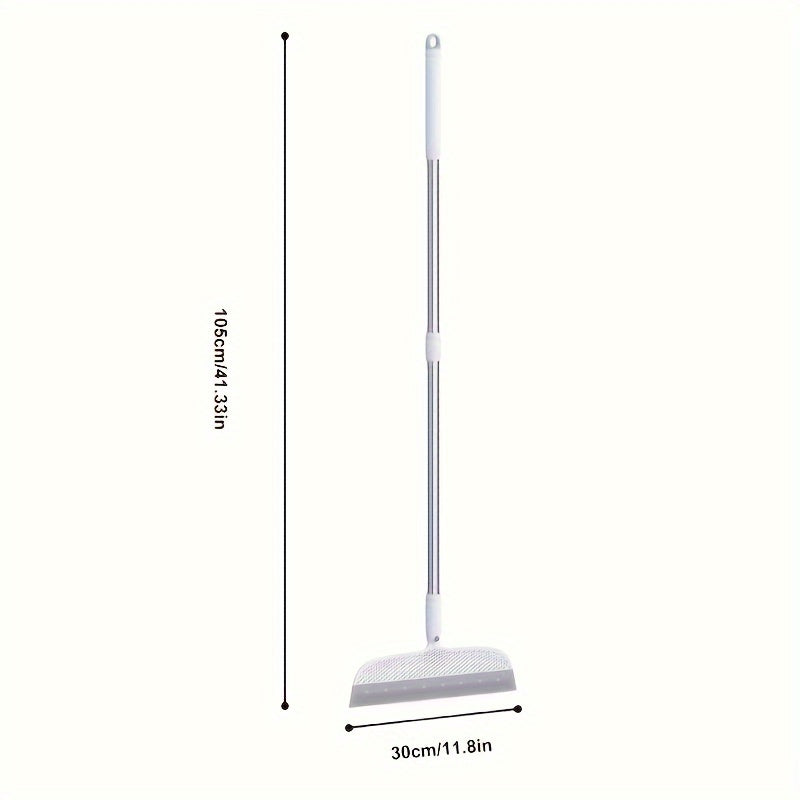 1pc Magic Broom: A versatile cleaning tool for floors, glass, tile, windows, and bathroom surfaces. This floor scraping broom doubles as a bathroom floor scraper and window squeegee, making it ideal for removing water, dust, pet hair, and other dirt. Get