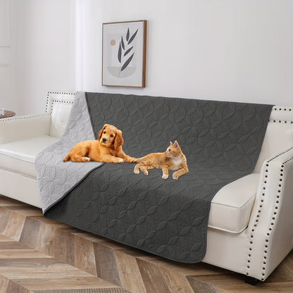 Waterproof dog bed cover with non-slip backing, stain resistant pet blanket for furniture, couch & sofa protection, ideal for small to medium breeds.