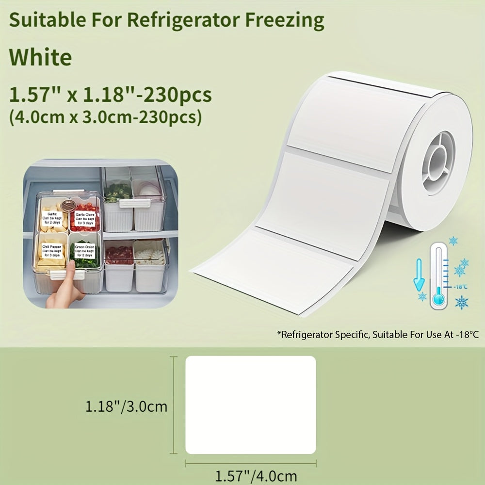 NIIMBOT Frozen Label Sticker Roll is waterproof, oil-proof, and low temperature resistant up to -18°C. It is easy to peel with no residue, made from long-lasting thermal paper for