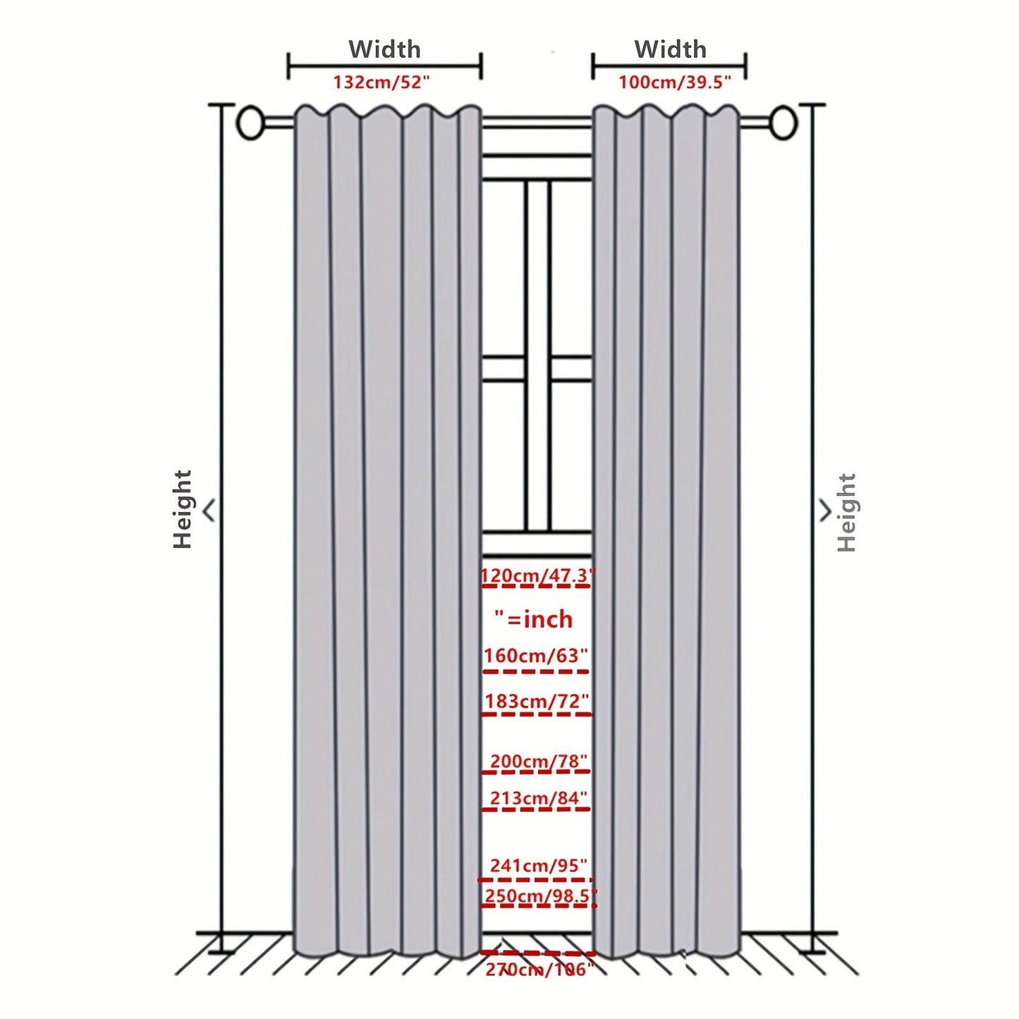 Blackout curtains in black or white color options available for bedroom and living room. These thermal lined curtains are insulated and light blocking, reducing noise in the room. Perfect for use in various rooms including living rooms, bedrooms