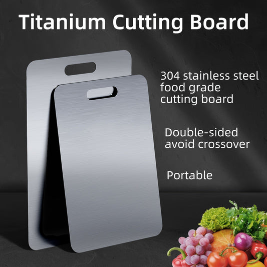 High-quality 304 Stainless Steel Cutting Board with Dual-Sided Thickened Design, Perfect for Kitchen and Restaurant Use - Excellent for Chopping, Kneading, and Rolling Dough - A Thoughtful Present for Christmas, Thanksgiving, or Parents' Day.