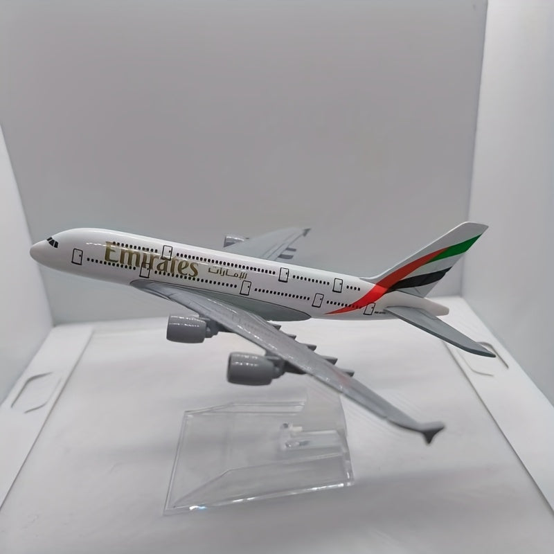 Detailed collectible Airbus A380 model for hobbyists and car decor enthusiasts, perfect gift idea.