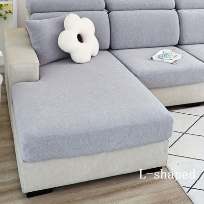 Thick Jacquard sofa cushion cover with elastic-band, perfect furniture protection for bedroom, office, or living room.