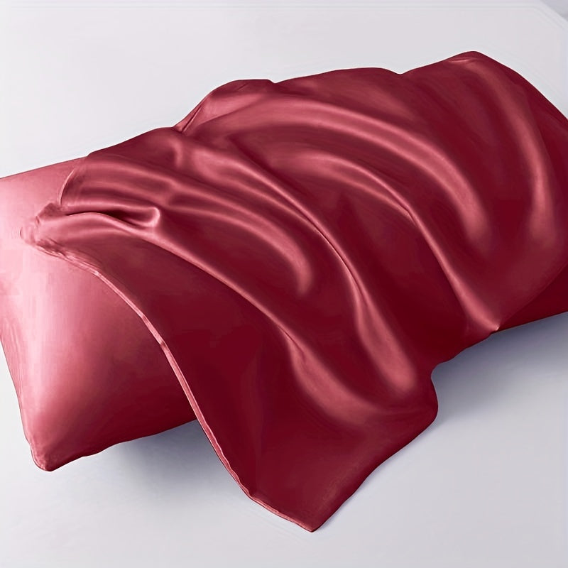 Upgrade your bedroom or living room sofa with a luxurious Soft Satin Pillowcase - Pillow insert not included. Enhance both comfort and style with this chic addition.