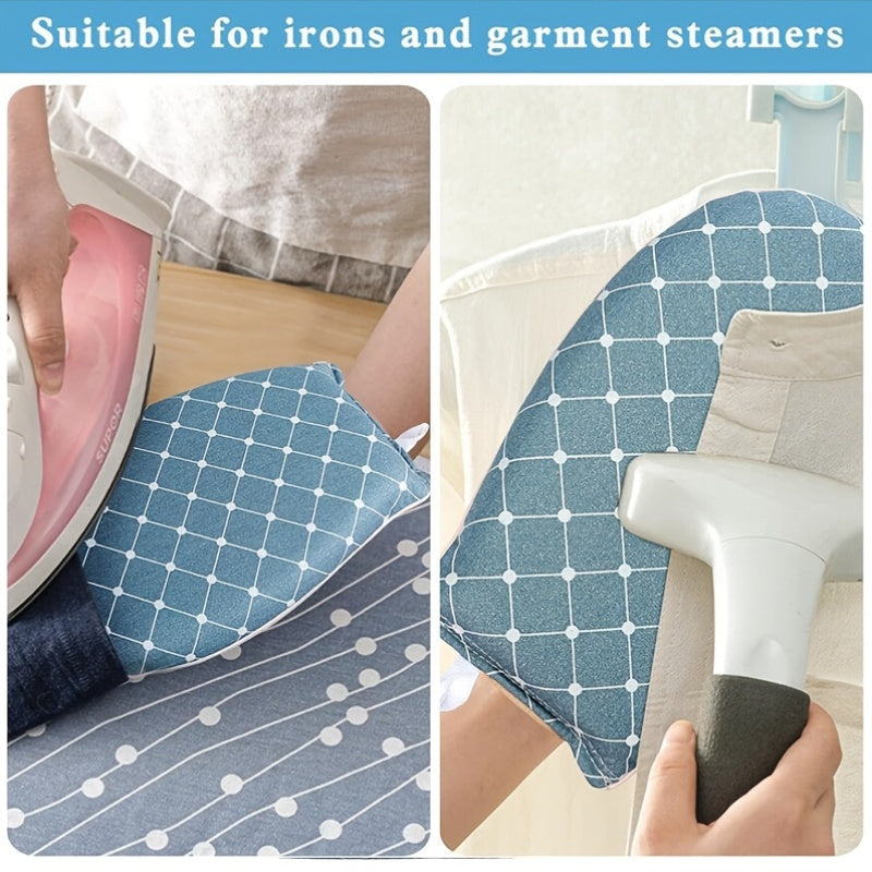 Waterproof ironing mat with anti-scorch thickening fabric, heat insulation, lightweight and convenient shape. Perfect gift for efficient ironing.