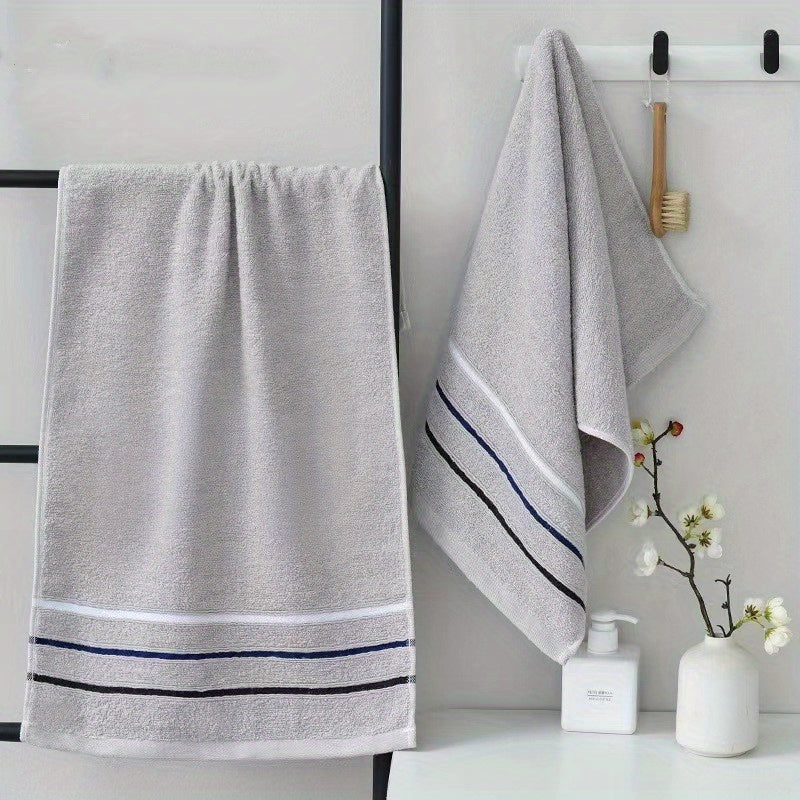 Thick and Soft Cotton Towel Ideal for Daily Household Use, Suitable for Adults and Kids, Perfect for Couples, Great for Face Washing and Absorbing Water, Skin-friendly.