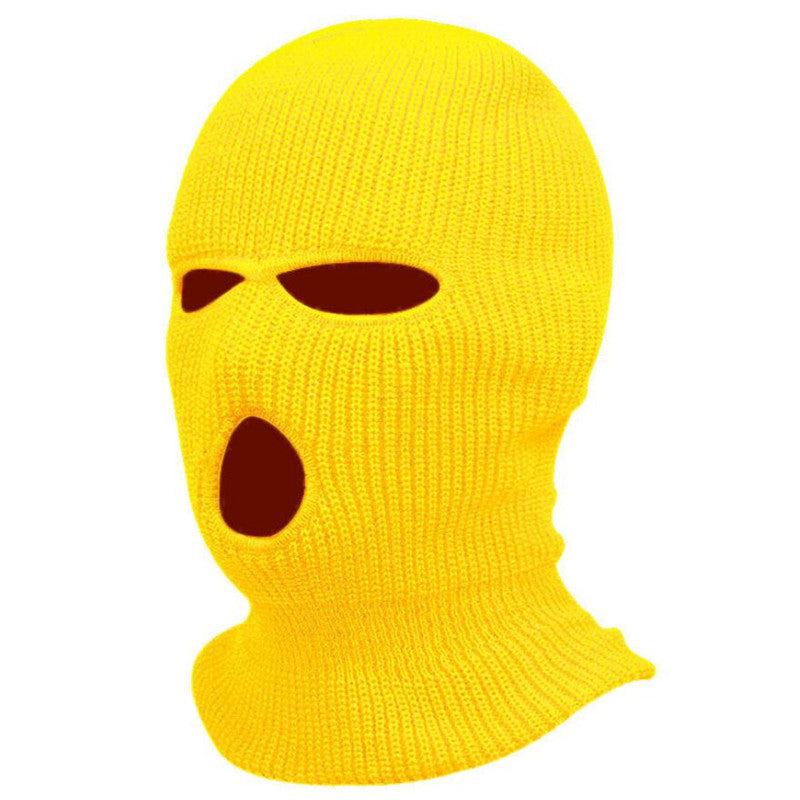 3-Hole Knitting Ski Mask for Cold Weather - Winter Head Cover to Keep You Warm and Protected While Riding