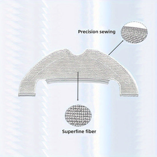 Replacement accessories for the Dreame D10 Plus RLS3D robot vacuum cleaner, including 6 mop pads and cloth floor attachment.