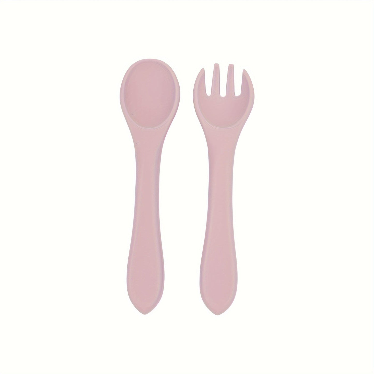 TYRY.HU Fork and Scoop Set - Personalize the Name! Made with 100% Silicone, BPA Free. Perfect for Self-Feeding. Ideal Gift for Christmas, Thanksgiving, and New Year.