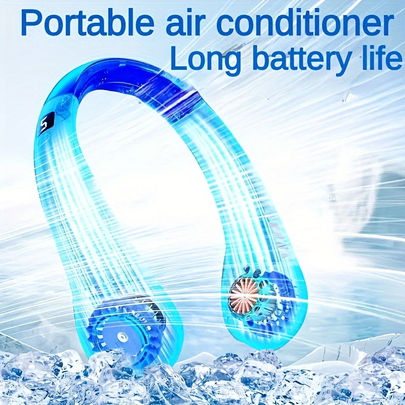 The Portable Neck Fan is a versatile USB charging fan that provides cooling wherever you go. With 5 adjustable speeds and a digital display, this bladeless neck fan is perfect for staying cool on the go. It is a great gift for birthdays or Christmas, and