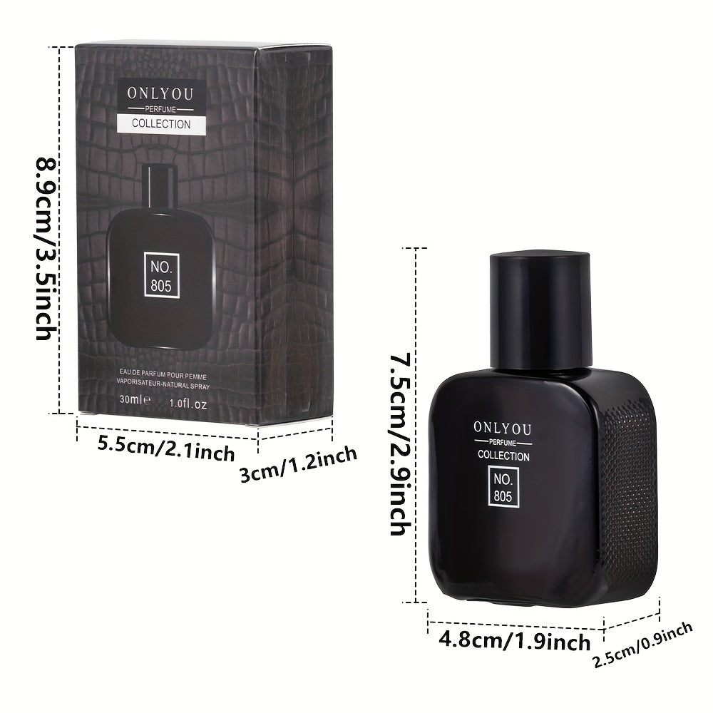 Portable Men's Perfume 30ml with Watermelon, Lavender, and Chocolate Scent, Long-Lasting with Alcohol Content.