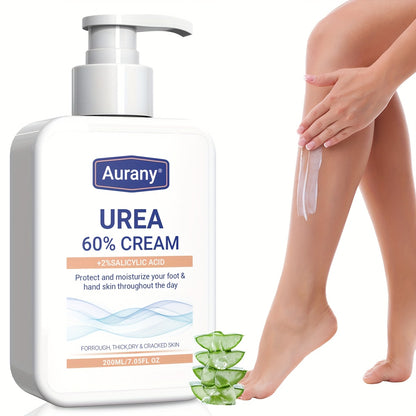 Urea Cream 60% + 2% Salicylic Acid for dry skin on feet, knees, and elbows - 200ml.