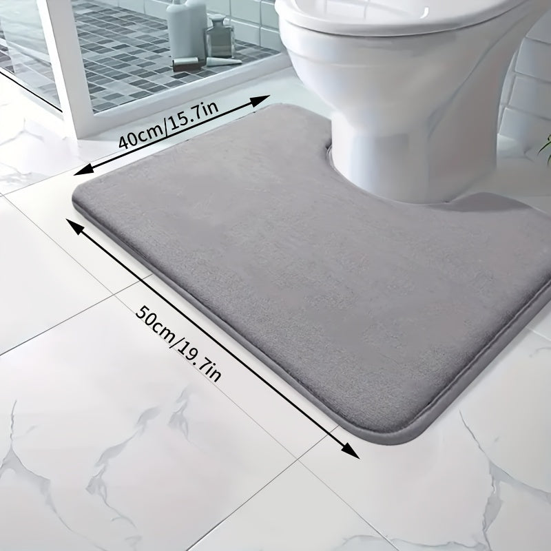 Soft and absorbent bath mat made of high-density 25D sponge, machine washable and non-slip. This premium bath carpet is perfect for tubs and showers, providing comfort and style to your bathroom decor. Constructed from polyester with a lightweight