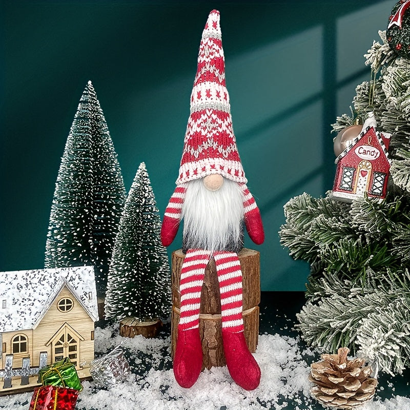 Add holiday cheer with a Christmas faceless old man decoration, measuring 36.07x8.89 cm, for your home decor.