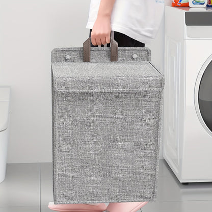 1-piece Wall Hanging Laundry Hamper, Foldable Dirty Clothes Storage Basket for Bathroom, Bedroom, and Living Room Organization in the Home