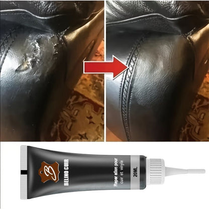 1pc Leather Repair Paste for Scratches, Cracks - Car Seat Restoration Gel for Sofa, Bag, Coat, Shoe