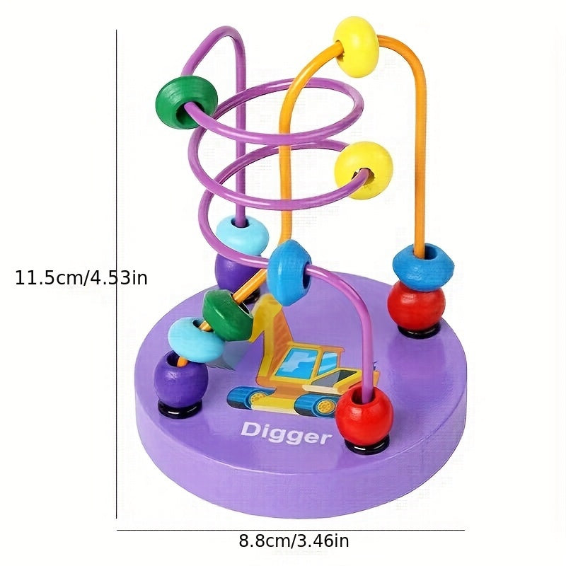 Wooden puzzle toy for parrots - engaging enrichment plaything for mental stimulation and entertainment, random style.