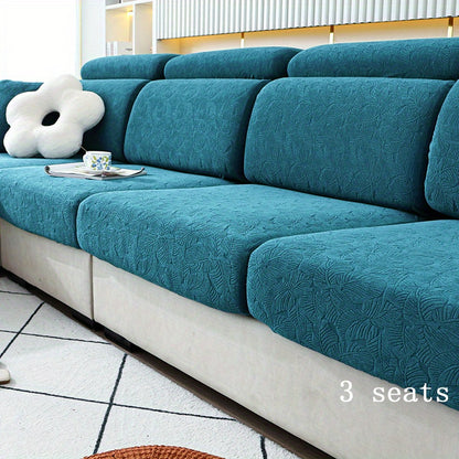 Thick Jacquard sofa cushion cover with elastic-band, perfect furniture protection for bedroom, office, or living room.