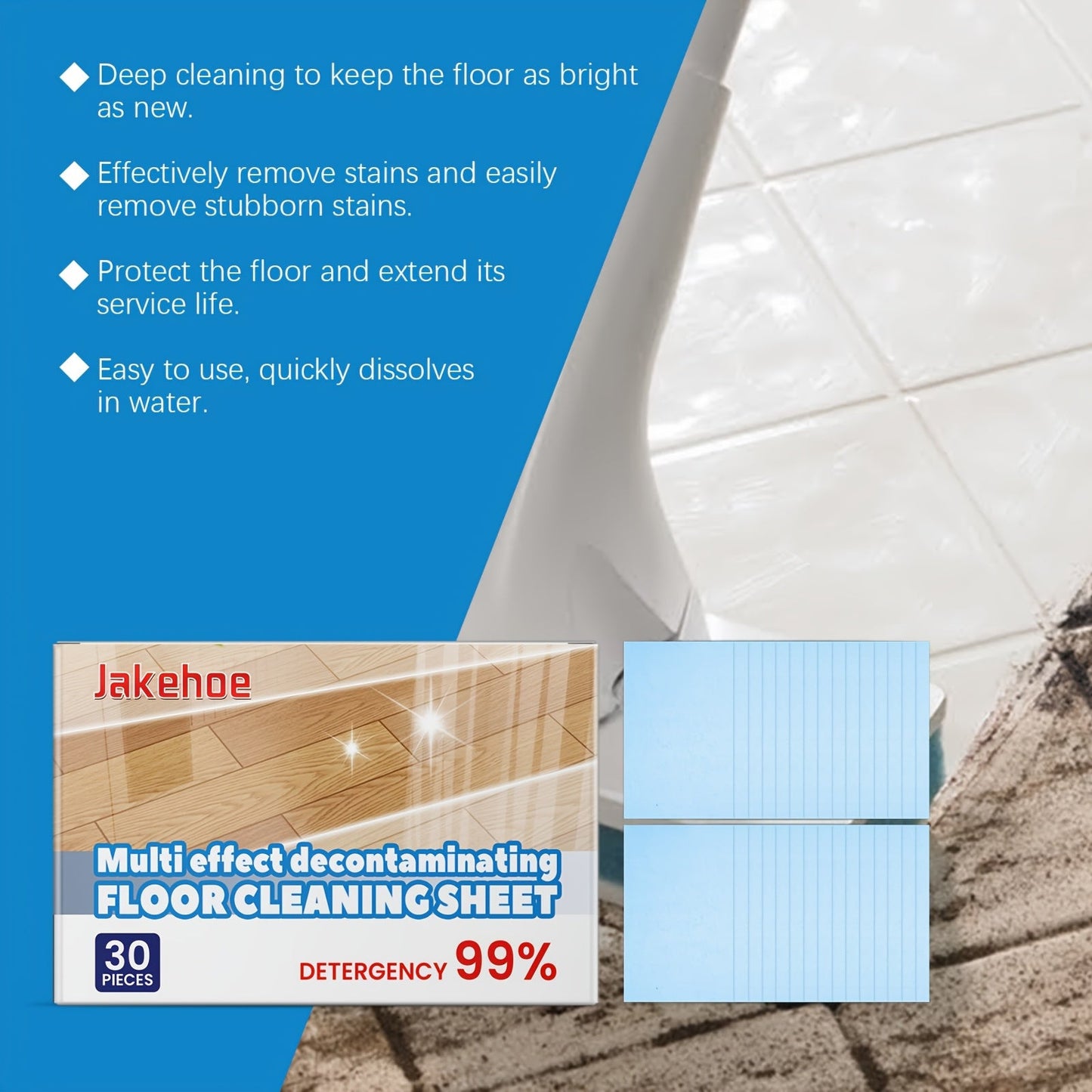 Introducing Multi-Functional Floor Cleaning Tablets - Say Goodbye to Stubborn Stains and Give Your Floors a Brand-New Look Every Day!