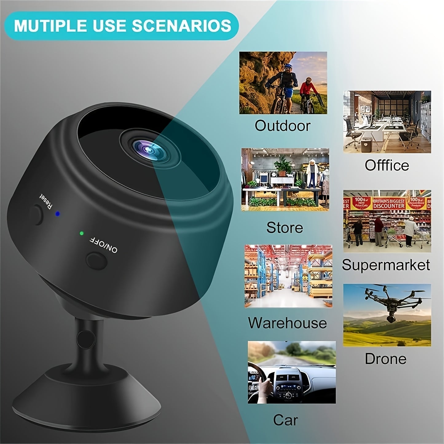 480p pet camera with indoor/outdoor surveillance, mobile remote app for viewing anytime, and smart camera capabilities. View anytime, anywhere with the mobile remote app.