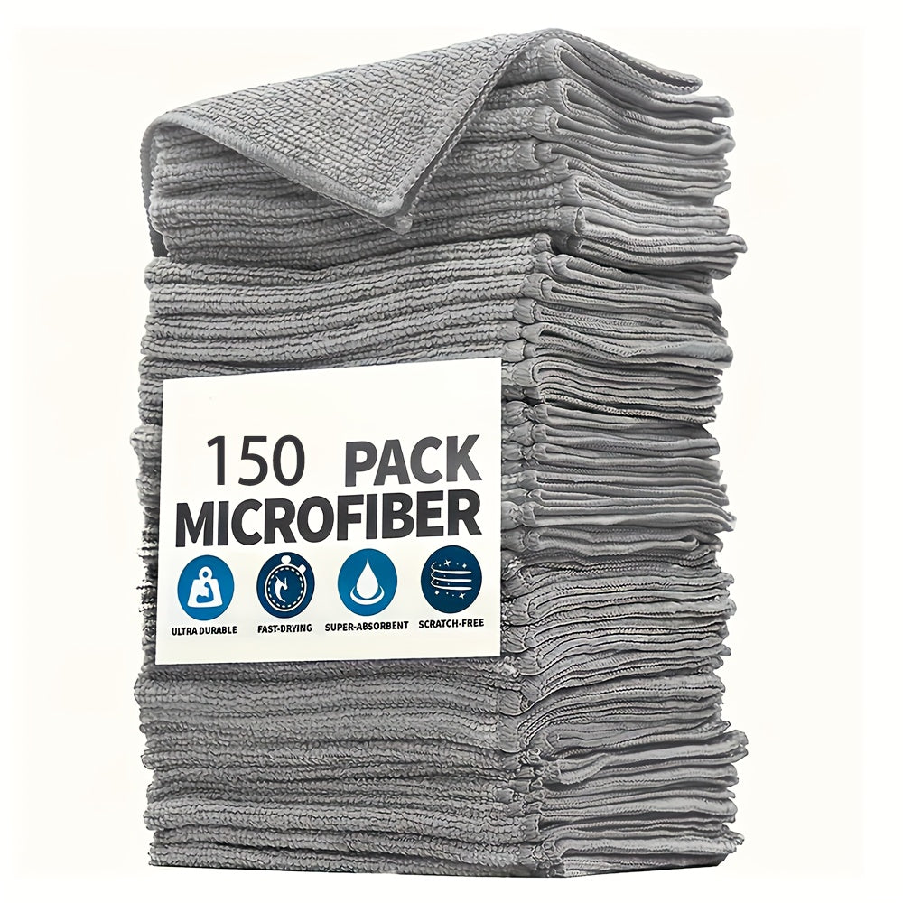 Reusable Microfiber Gray Family Cleaning Towel 25*25