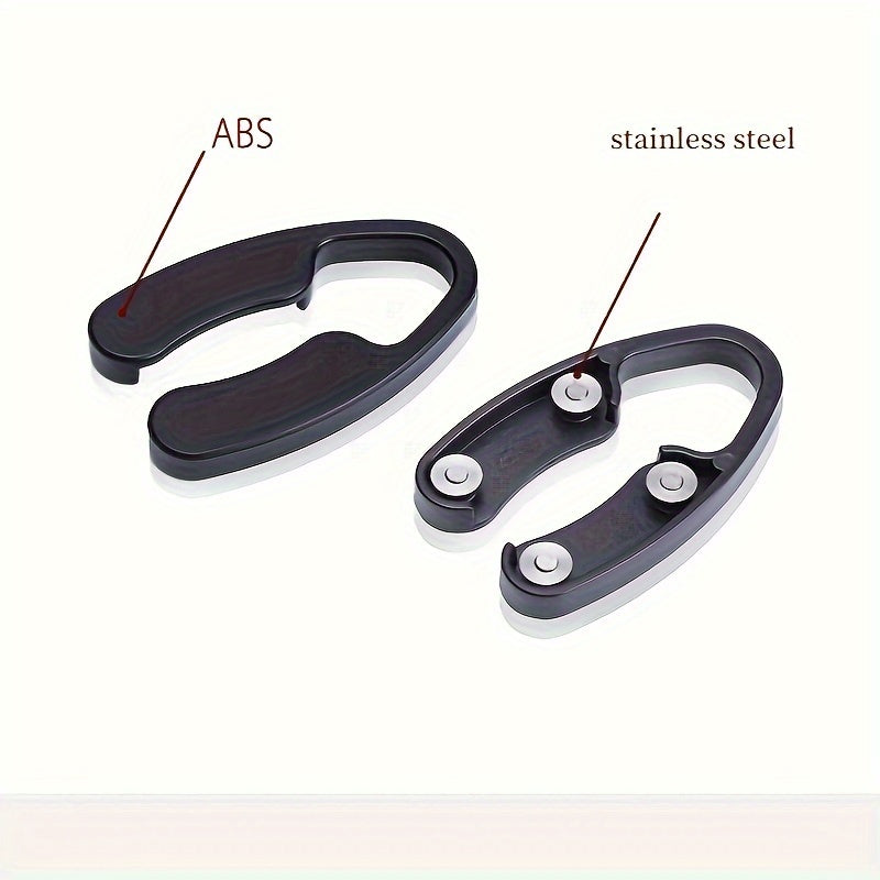 Dual-blade wine foil cutter made of ABS material with ergonomic design, easy grip, and safety foil remover tool for professional wine opening.