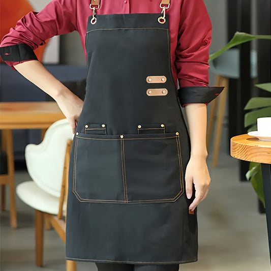 Канва apron, унисекс, однотонный, множество цветов, универсален для различных профессий и занятий, идеальная рабочая одежда.