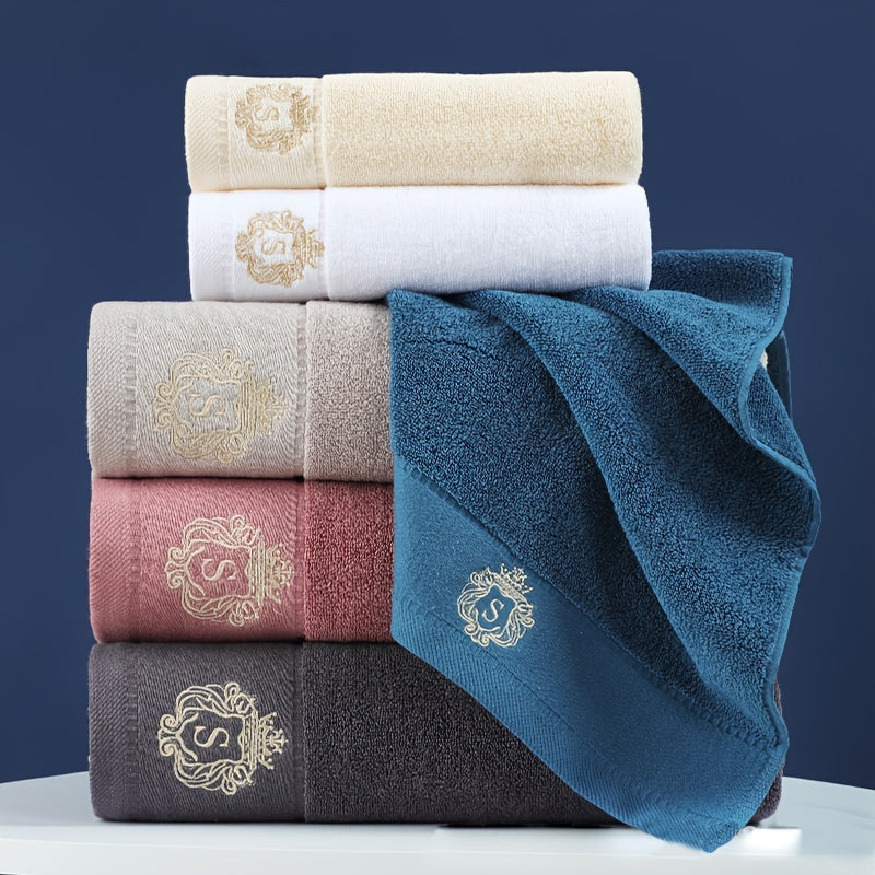 High-quality set of 3 pure cotton towels, soft and skin-friendly. Ideal for home, hotels, and beauty salons. Set includes 1 bath towel (380g, 70*140cm) and 2 face towels (100g each, 34*74cm). Excellent absorbency, perfect for bathroom promotions.