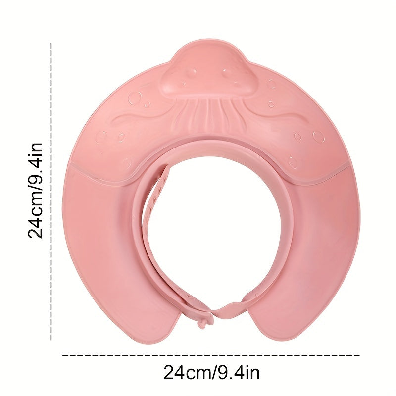 TYRY.HU Baby Shower Cap is a convenient way to protect your baby's eyes and head while washing. This cap is a must-have bath supply for children, and it can also be used as a shampoo cap. Perfect for babies and toddlers, this cap also provides ear