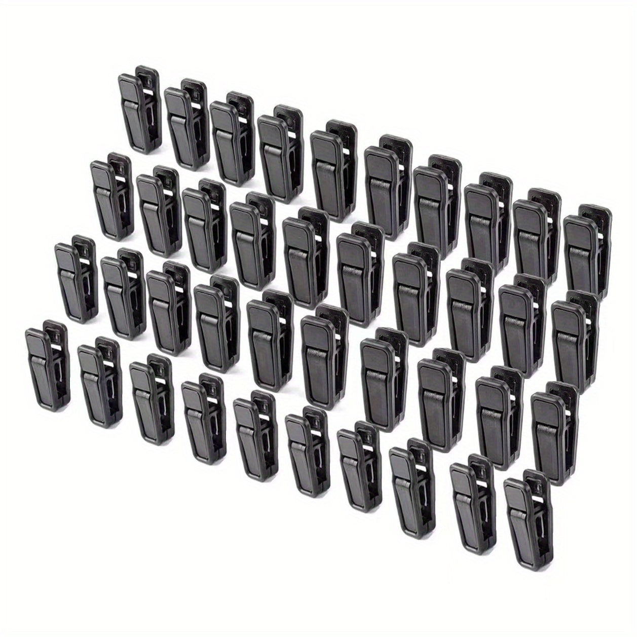 30 pieces of heavy-duty plastic clothes pins with strong ABS material, ideal for use with slender hangers, velvet hangers, non-slip baby hangers, and as windproof fixed clips. Perfect for all your household clothes peg needs.