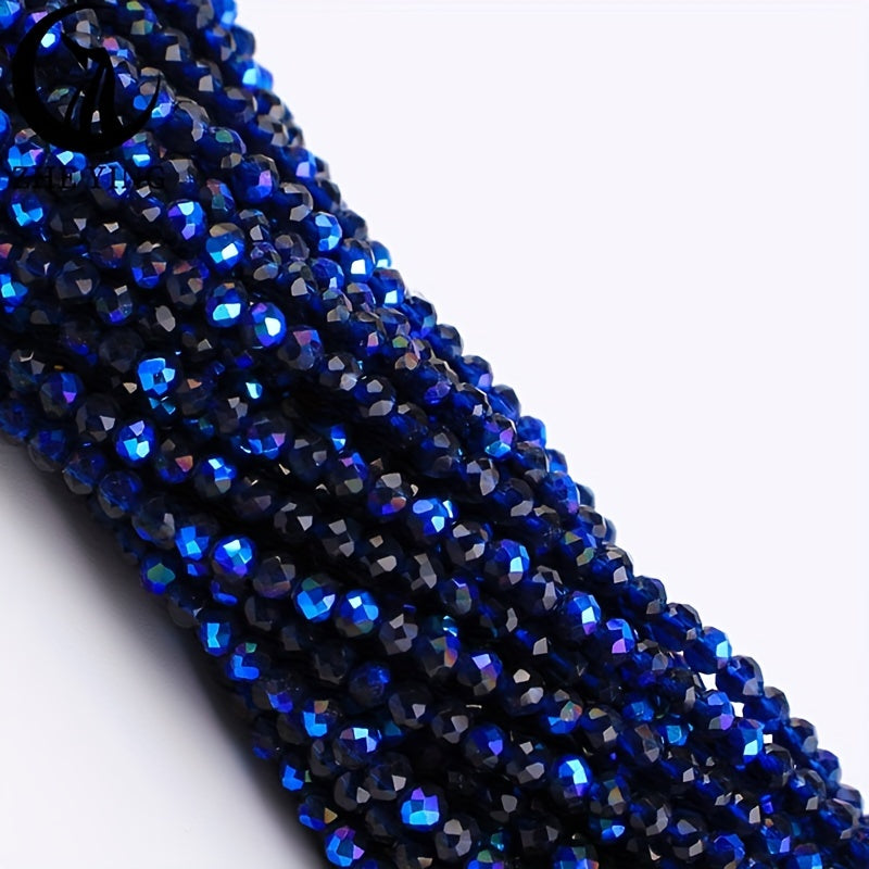 Set of 950/620 pieces of 2mm and 3mm Loose Spacer Faceted Faux Crystal Glass Beads for Making Bracelets and Jewelry