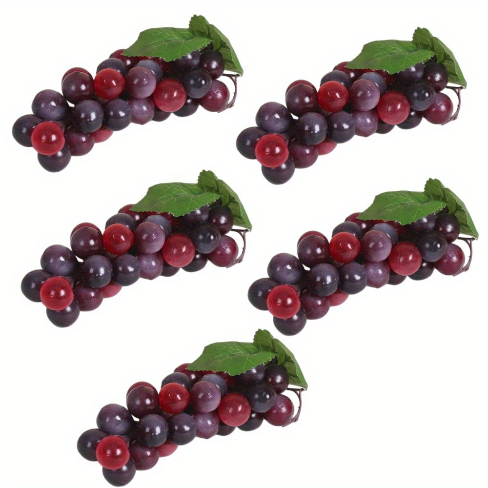 A string of artificial grapes with 36 large beads per string can be hung up for Halloween and Thanksgiving parties, as well as for weddings, kitchen displays, and Christmas gifts.