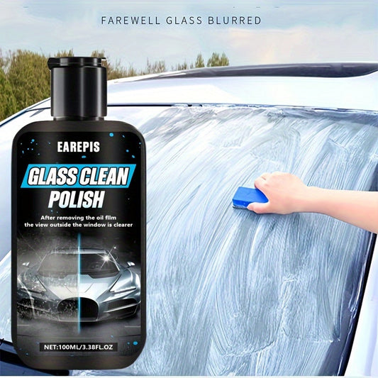 Paste for cleaning oil film on front glass of car