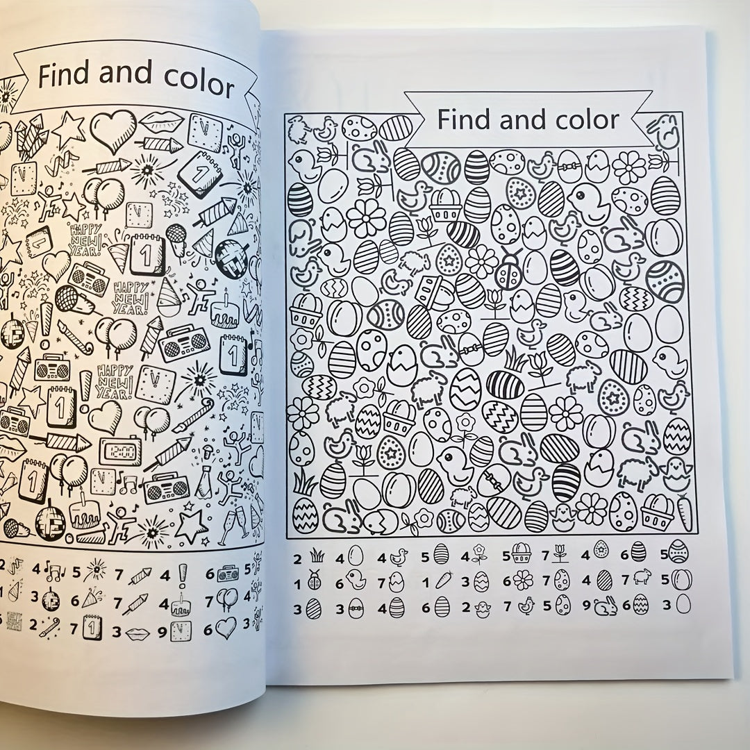 Discover patterns and color them to improve children's concentration and manual dexterity.