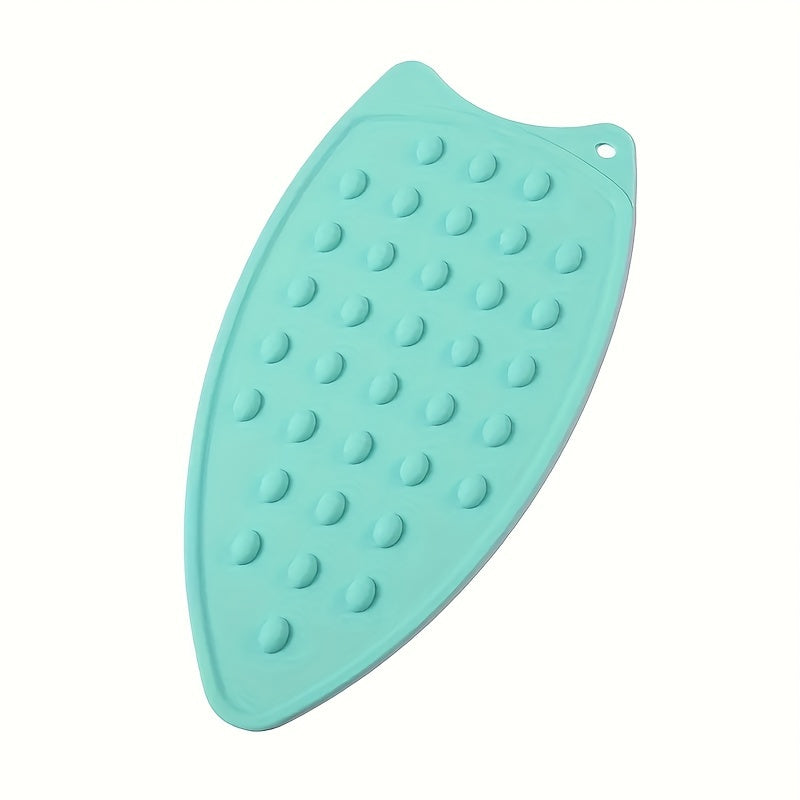 Get 2 premium silicone ironing mats, each measuring 26.67cm thick. These foldable, solid color pads are heat-resistant and feature a textured surface for safe and easy ironing. A must-have for home laundry essentials.