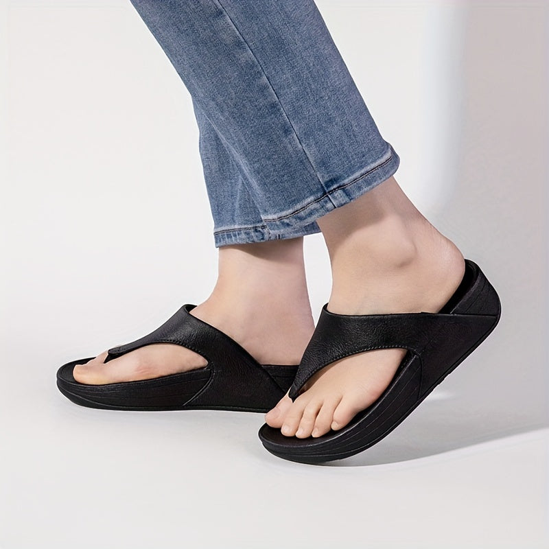 Women's Summer Platform Flip-flops with Anti-slip Soft Sole