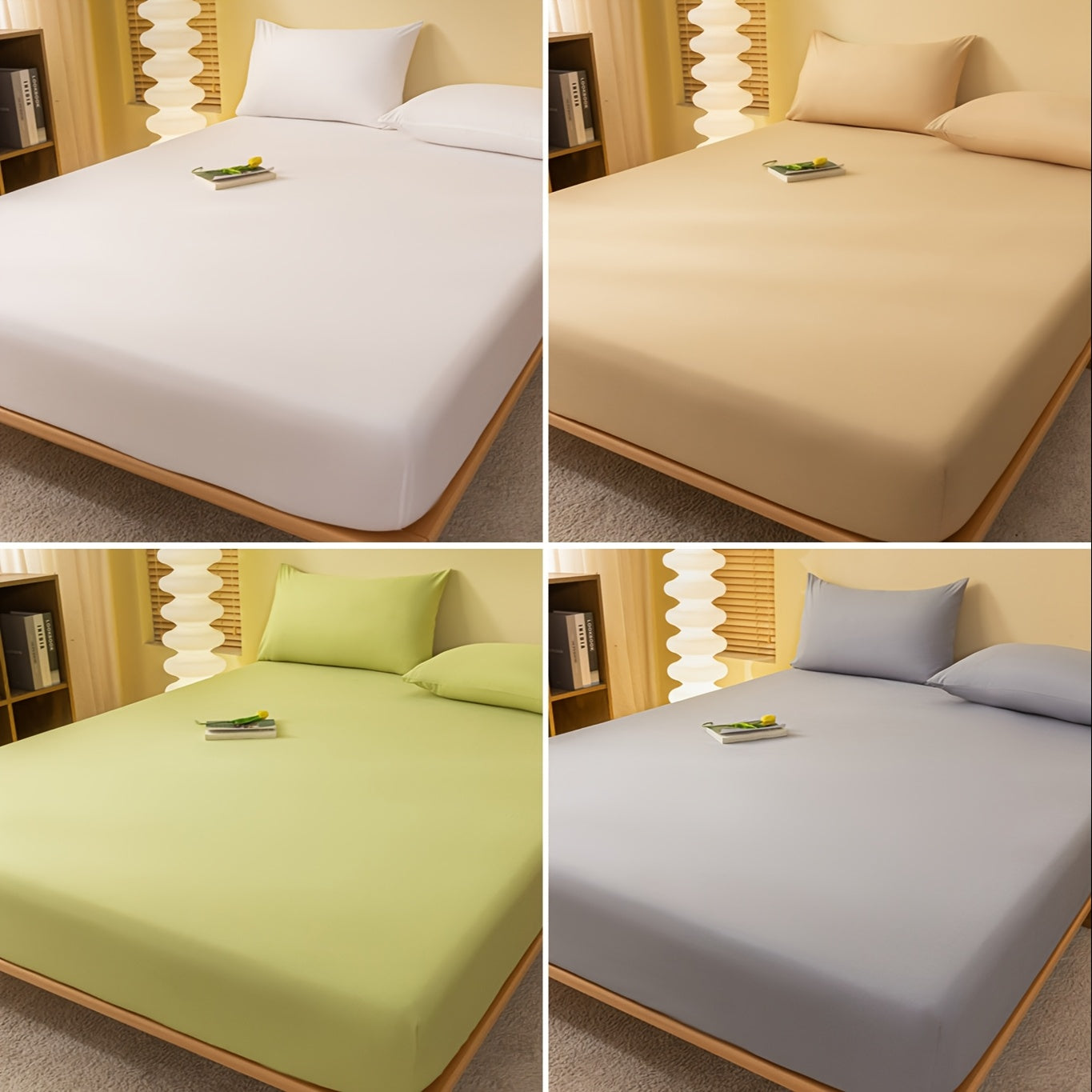 Soft fitted sheet that is dustproof and stainproof, washable, warm, breathable, comfortable, and multifunctional mattress protector. Perfect for bedroom, guest room, apartment, or school. Ideal for use all year round.