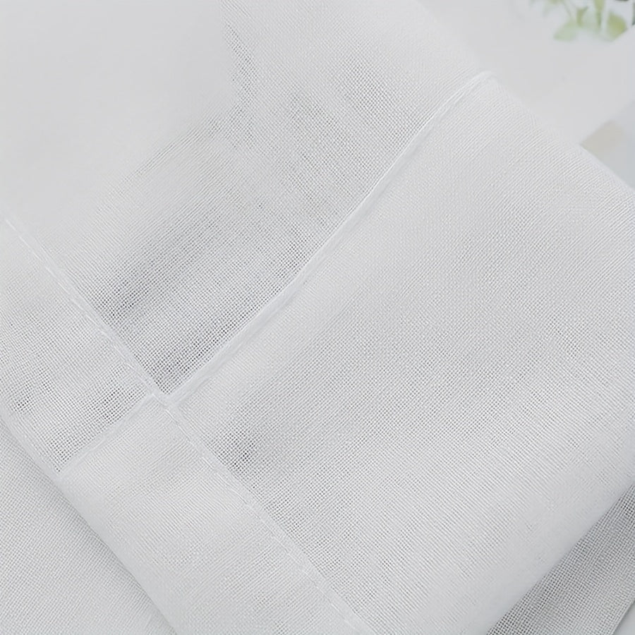 Elevate Your Home Decor with This Soft White Sheer Curtain for Balcony- Ideal for Living Room, Bedroom, Kitchen, and Bathroom!