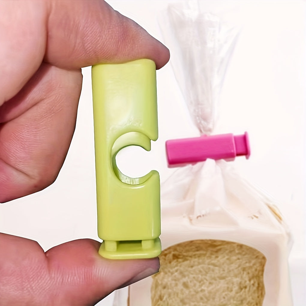 Food Bag Chip Clips available in packs of 5 or 10. These airtight clips are perfect for sealing bread bags, keeping food fresh and free from moisture. They can also be used for sealing milk powder bags, plastic bags, and snack bags. These spring sealing