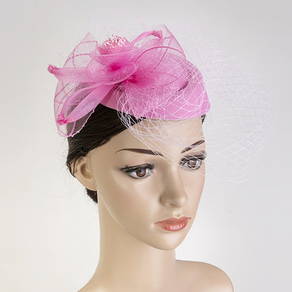 Women's Hair Accessories Set with Mesh Veil and Clips for Birthday Parties, Jockey Club Events, Weddings, Derby Hats, and Church Hats