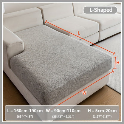 Waterproof stretch sofa cover for all seat sofas, with a modern non-slip design, pet-friendly, and fits L-shaped sofas.