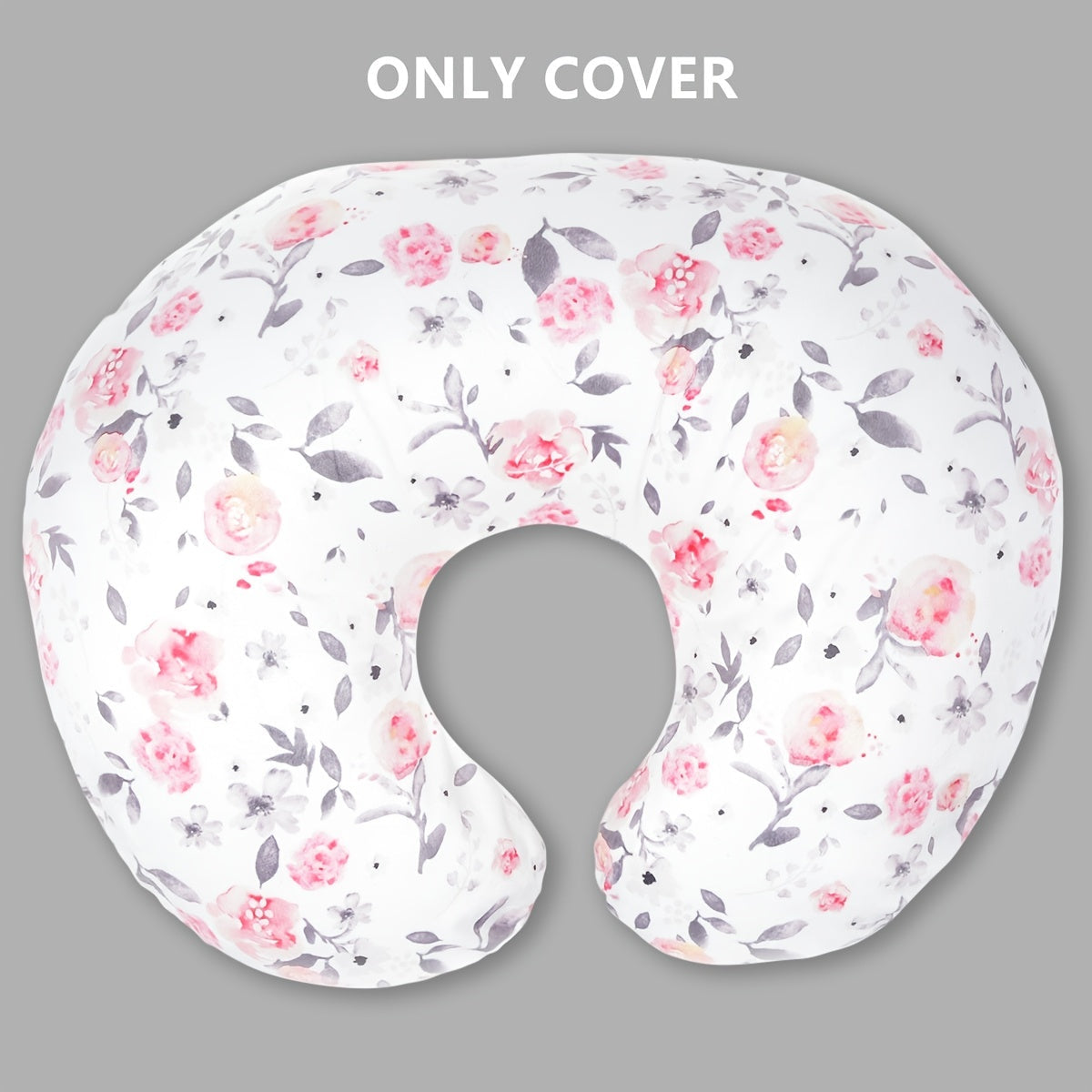 Minky Baby Nursing Pillow Cover with Soft Petal Pattern - Perfect Gift for Christmas, Halloween, Thanksgiving Day